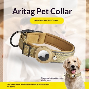 Collier pour <span class=keywords><strong>chien</strong></span> et chat réglable en nylon réfléchissant de haute qualité avec bande pour AirTag et <span class=keywords><strong>GPS</strong></span> - Product Image 3