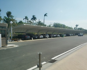 Bền cong PVC pvdf xe bãi đậu xe Lều đổ lợp carport độ bền kéo màng cấu trúc cho ngoài trời tán - Product Image 5