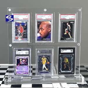 Porte-cartes de collection en acrylique transparent avec aimant puissant SYP pour carte de <span class=keywords><strong>rookie</strong></span> de Dak Prescott 2016 Donruss # 362 BGS 9.5 Affichage 6 emplacements Carte classée - Product Image 5