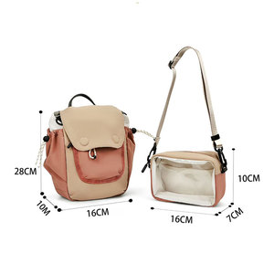 Borsa a Tracolla Fuliya Personalizzabile in Nylon Leggero con Coulisse, Morbida e Casual, per <span class=keywords><strong>Donna</strong></span> - Product Image 5