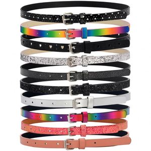 Ceinture ultra fine en PU imperméable ultra douce, tendance et polyvalente, pour enfants, femmes, jeans, shorts - Product Image 3