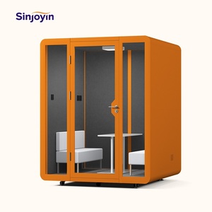 Office Prefab Prefabricated Modular Smoking Pod Living Garden Room <strong>Capsule</strong> Pods Mobile Silent Acoustic Cabin - Product Image 1