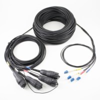 Câbles d'antenne à fibre optique FullAXS LC Duplex SM/MM, assemblages de câbles CPRI blindés pour extérieur, étanches IP67, cordon de raccordement pour 4G/5G