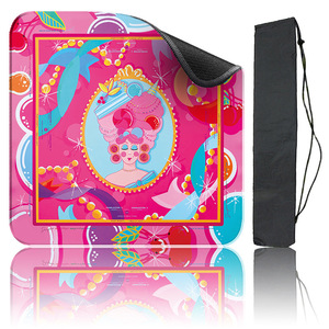 Tappetino da Mahjong in Stile Americano con Blocchi di Colore, Antiscivolo in Gomma, Silenzioso e Assorbente, Disponibile in Cina per la Vendita all'Ingrosso - Product Image 5