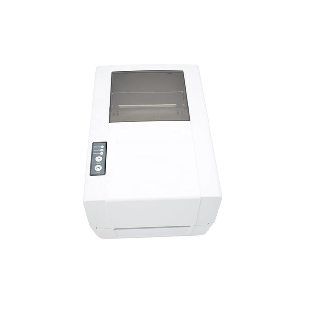 203DPI 110mm Thermal Transfer Label Printer USB Desktop Barcode Sticker Printer for Clothing Tag Logistics Shipping Label