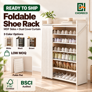 <span class=keywords><strong>Zapatero</strong></span> de Bambú de Gran Capacidad y Múltiples Niveles con Diseño Moderno para Sala de Estar, Muebles para el Hogar y Almacenamiento de Calzado Familiar - Product Image 1