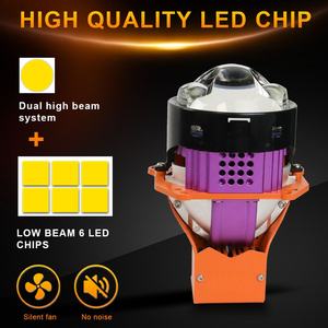 Faro Delantero LED Bi-Proyector de 85W y 3 Pulgadas K106, Luz Doble HD 12V 6000K 12000 Lúmenes, Impermeable, Universal para Autos - Product Image 4