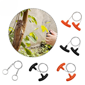 Mini Pocket Wire Saw Stainless Steel Serrated <b>Edge</b> Portable Camping Survival <b>Tool</b> Compact Design Outdoor Use - Product Image 1