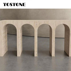 Tostone hiện đại tự nhiên Thổ Nhĩ Kỳ màu be travertine giao diện điều khiển Bảng cho lối vào hội trường, sảnh khách sạn đồ nội thất từ nhà máy trực tiếp - Product Image 1