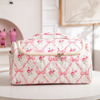 Boîte de rangement multifonctionnelle en coton pour sèche-cheveux avec fermeture éclair, organiseur pour diverses protections contre les surtensions, trousse à cosmétiques