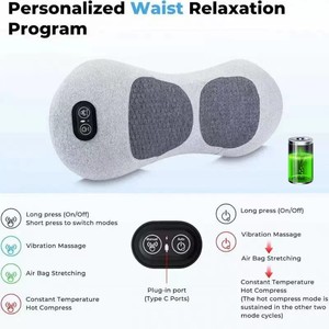 Ergonomic Lumbar <b>Support</b> Pillow <b>for</b> Sleeping, Lower <b>Back</b> <b>Support</b> Cushion, Waist Pillow <b>for</b> <b>Bed</b> with Massage Nodes - Product Image 2