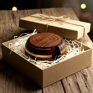 <b>Set</b> of <b>6</b> Wooden Coasters Handmade Wooden Drink Coaster <b>Set</b> Rustic Table Coasters for Coffee Tea Cups <b>Mugs</b> Home Kitchen & Dining - Product Image 6