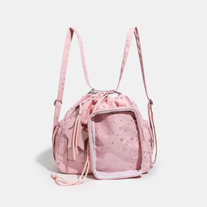 20cm Doll Bag <b>Drawstring</b> <b>Backpack</b> Star Ita Bag Large Capacity Tote Casual Crossbody Shoulder Multifunctional Commute Bag - Product Image 2