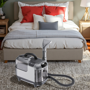 Pulitore a Vapore Verticale Elettrico per <span class=keywords><strong>Tappezzeria</strong></span>, Aspirapolvere Portatile Wet & Dry per Macchie, per Hotel, Casa e Auto, 1800ML - Product Image 2