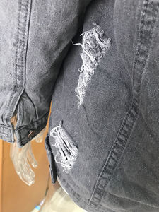 Giacche da donna con cappuccio in <span class=keywords><strong>Denim</strong></span> Jeans giacca invernale spessa e calda pelliccia cappotti da donna oversize <span class=keywords><strong>S</strong></span>-5XL cappotti Vintage autunnali - Product Image 6