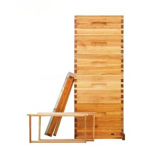 New 5 Layer Fir Wood Beehive Kit with 100% Beeswax Dipped Frames and Plastic Foundation Sheet - Product Image 3