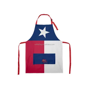 Avental personalizado para churrasco Texas Country Bib de trabalho por sublimação Avental Texas