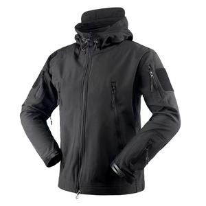 Veste d'extérieur décontractée à capuche pour hommes imperméable coupe-vent col montant fermeture éclair avant Logo hiver <span class=keywords><strong>polaire</strong></span> résistant au froid 240g - Product Image 6