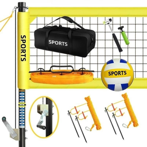Juego de Redes de Voleibol de <span class=keywords><strong>Playa</strong></span> para Competición, Juego de Redes de Voleibol Portátiles con <span class=keywords><strong>Postes</strong></span>, Red de Voleibol Completa para Exteriores - Product Image 6