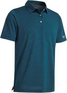 قميص جولف رجالي قصير الأكمام من شيانغ هونغ، قماش محبوك يمتص الرطوبة، مصنوع من السباندكس/البوليستر - Product Image 6