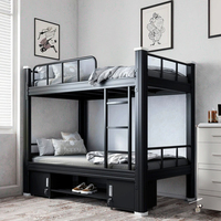 Lit superposé en acier pliable moderne et durable pour dortoir scolaire, lit double en métal robuste pour projets éducatifs (vente en gros)