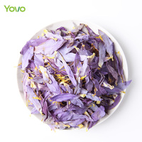 Pasokan pabrik bunga teratai biru kering alami kelopak bunga asli nol aditif teh bunga Herbal Nymphaea Caerulea