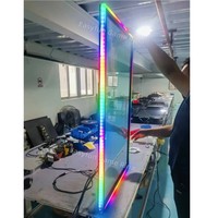 43 Inch Touchscreen LCD Monitor with LED Lights FHD Infrared Touch Portrait Display for Gaming Cabinet