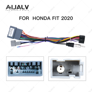 AIJIA Fábrica Buen Precio Marco de coche Arnés de cables para HONDA FIT 2020 Cableado Power Android Mp5 Player Panel Radio Cable de alimentación principal - Product Image 4