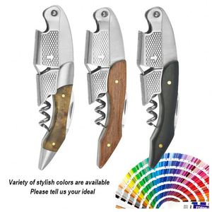 Tire-bouchon de sommelier en bois de rose personnalisé avec logo, vente en gros, coffret cadeau, ouvre-bouteille en bois pour vin - Product Image 2