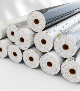 Papel pintado de granito de mármol blanco grande, papel autoadhesivo impermeable grueso para encimera, chimenea, salpicaduras, pegatina de pared DIY - Product Image 3
