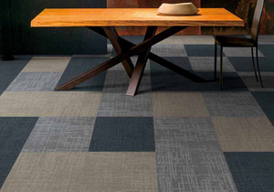 Dalles de moquette grises de luxe en velours uni, multifonctionnelles, ignifuges, 50x50cm, pour salles de conférence - Product Image 6