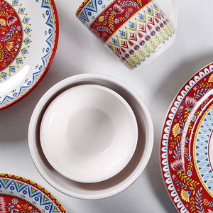 <strong>Creative</strong> Ceramic Dinner <strong>Plates</strong> Central Asian Style Dishwasher Safe for <strong>Serving</strong> Steaks Pancakes Other Foods Restaurants Family - Product Image 4