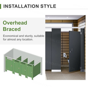 Tấm ốp nhà vệ sinh cao cấp Cartmay, chất liệu laminate áp suất cao, thân thiện với môi trường, dễ lắp đặt, vách ngăn HPL, phòng tắm, khách sạn, trường học, trung tâm thương mại - Product Image 6