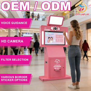 Photomaton automatique JoyFunplay Factory avec imprimante, appareil photo reflex numérique, écran tactile, contrôle tactile, photomaton en métal, distributeur automatique - Product Image 1