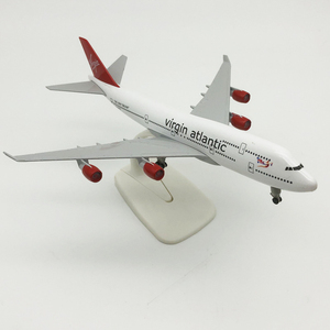 Modellino in Metallo Pressofuso di Boeing 747-400 Virgin <span class=keywords><strong>Atlantic</strong></span> Airways da 20cm con Carrelli di Atterraggio - Product Image 2