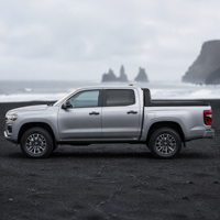 Couverture de benne enroulable en aluminium, volet roulant rétractable, couvre-benne de camion anti-pincement avec verrouillage manuel pour Hilux Double Cab OEM