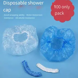 Pe Ear Plastic Hotel Gorro de ducha desechable Gorros de ducha personalizados
