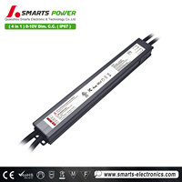 Caja de aluminio impermeable ultra delgado transformador de gabinete lineal 40W 700mA 0-10V 1-10V PMW atenuación Led fuente de alimentación del controlador