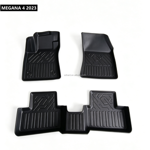 Tapis de voiture 3D en TPE robustes, élastiques, avec bords intégrés, antidérapants, à rinçage rapide et entretien facile pour <span class=keywords><strong>MEGANE</strong></span> 4 <span class=keywords><strong>2023</strong></span> - Product Image 1
