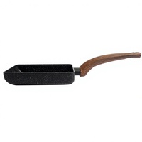 Sartén Antiadherente de Aluminio con Revestimiento de Mármol OEM de 18 cm, Compatible con Inducción, Certificación LFGB, Venta al por Mayor de Utensilios de Cocina