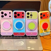 Coque antichoc personnalisable avec béquille pivotante pour iPhone 18 17 Pro Max, en TPU, couleur Macaron, grande fenêtre, protection optimale