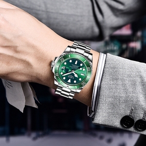 Montre-bracelet à quartz chronographe de luxe pour homme Lige 10045, mode business - Product Image 6