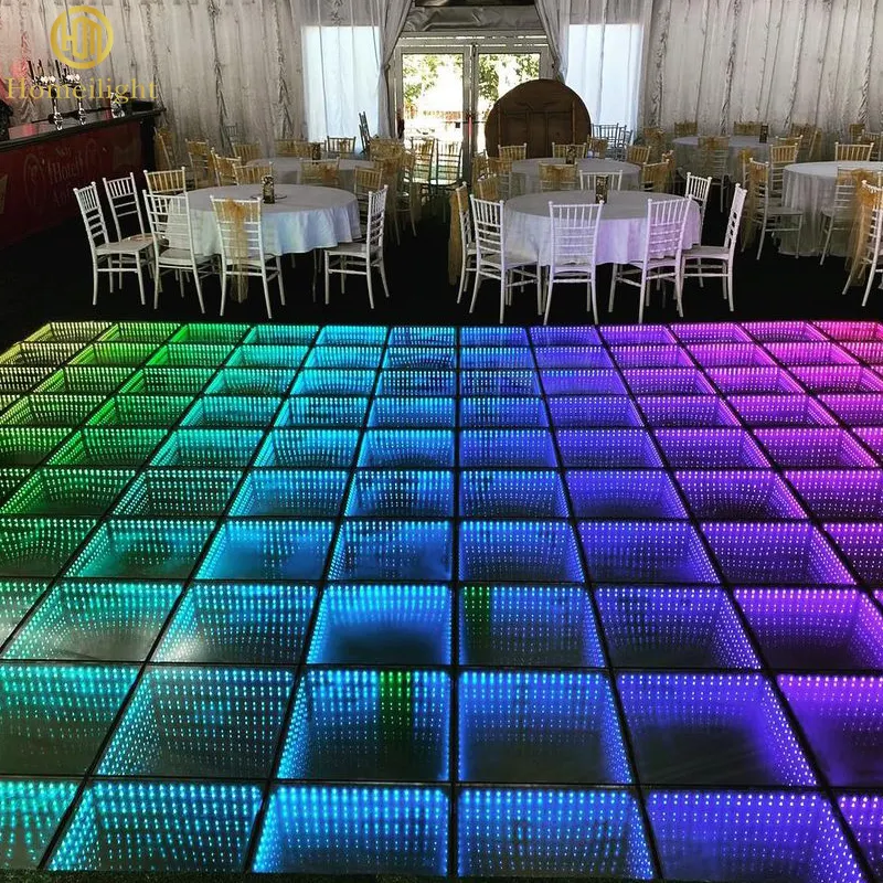 Éclairage professionnel LED disco barre lumineuse LED en gros pour mariage 3D miroir LED piste de danse