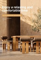 Muebles de Hotel y Restaurante Personalizados, Juego de Mesa y Sillas de Comedor de Madera de Teca Sólida Rústica para Exteriores, 6, 8, 10, 12 Plazas