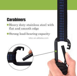 Hamaca de Nailon Ligera y Portátil para Acampar con Mosquitero para Viajes al Aire Libre, Hamaca con Mosquitero al por Mayor - Product Image 3