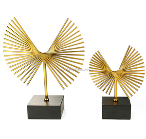 Hiện đại thủ công bằng kim loại bức tượng chất lượng tốt kim loại văn phòng trang trí trang trí nội thất sáng tạo trang trí nội thất nghệ thuật trừu tượng tượng với cơ sở - Product Image 1