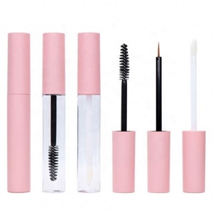 Wholesale 10ml Empty Round Cylinder Lip <b>Gloss</b> Tube Luxury Pink Mascara Tube - Product Image 4