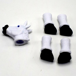 Sinh Thái Thân Thiện TPR Động Vật Ngón Tay Con Rối Đen Trắng Fly Horse Finger Con Rối - Product Image 2