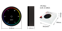 Télécommande tactile MiBoxer K6 4 scènes rotatives RGB+CCT 2,4 GHz avec bouton rotatif coloré pour LED