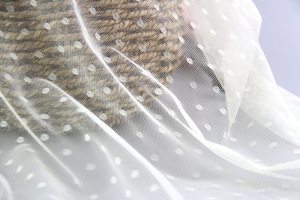 Tela de Malla Dobby con Puntos, 100% Poliéster, Sin Elasticidad, para Vestidos, Faldas, Disfraces y Decoración - Product Image 3